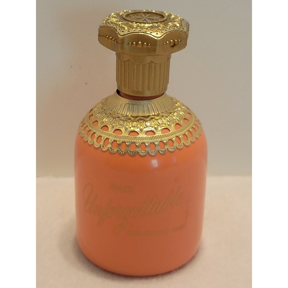 VTG Avon Empty Unforgettable 1960s Collectible Vanity Glass Display Spray Bottle